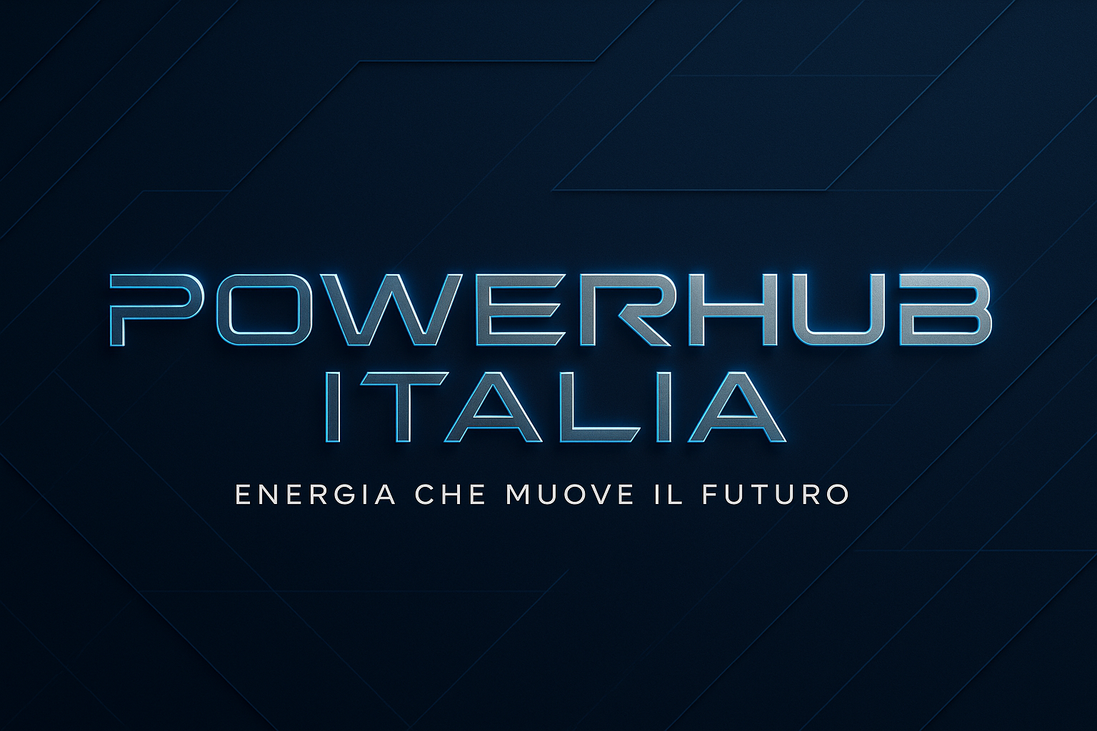 la scritta powerhub Italia la renderesti più bella da vedere con un font molto originale 